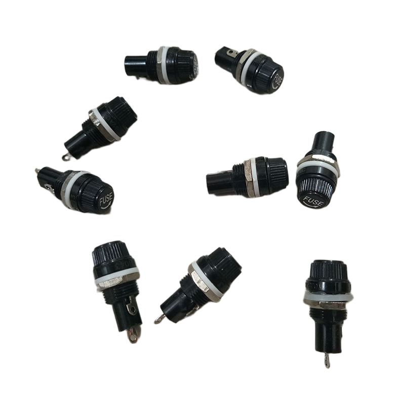 Picture of Fuse Holder for 6, 7 Amp fuse black color (4Pcs)
