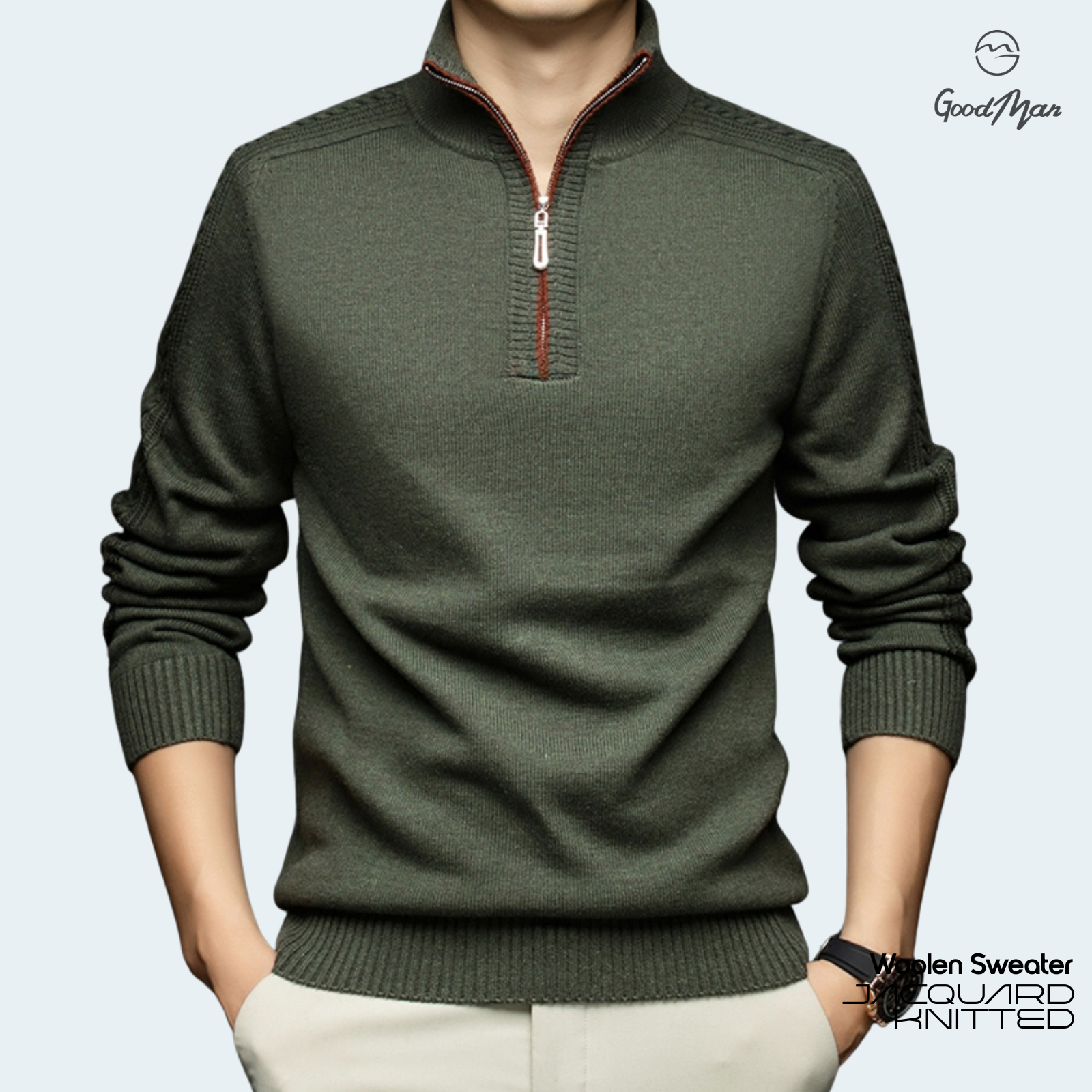 Men's Quarter-Zip Sweater GoodManonline shop bangladeshothoba.com