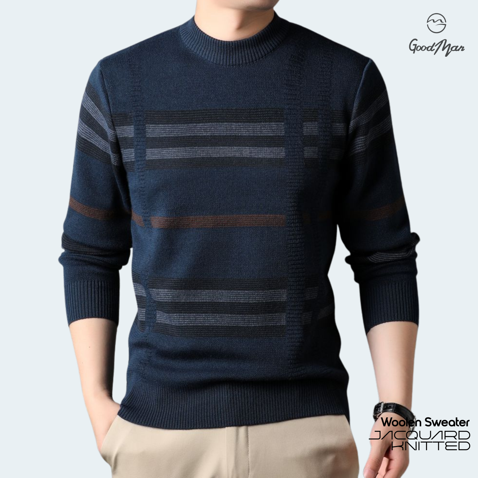 Men's Mock Neck Sweater GoodManonline shop bangladeshothoba.com