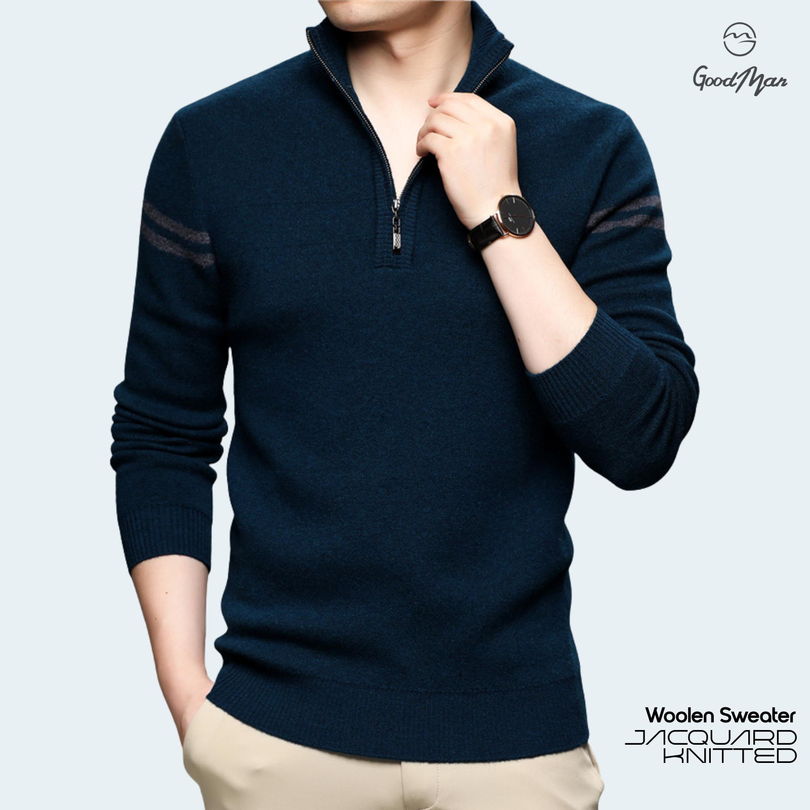 Men's Mock Neck Sweater GoodManonline shop bangladeshothoba.com