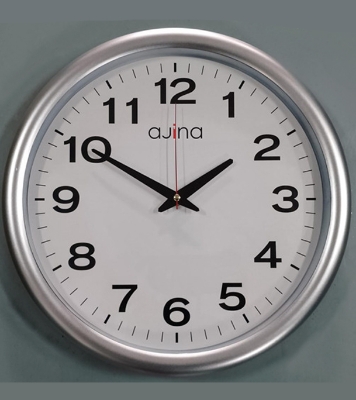 Picture of Tulip Wall Clock Round Silver