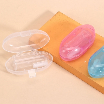 Picture of Baby Brush With Box Baby Products Hot Selling Baby Finger Toothbrush Soft Silicone Infant Tooth Cleaning