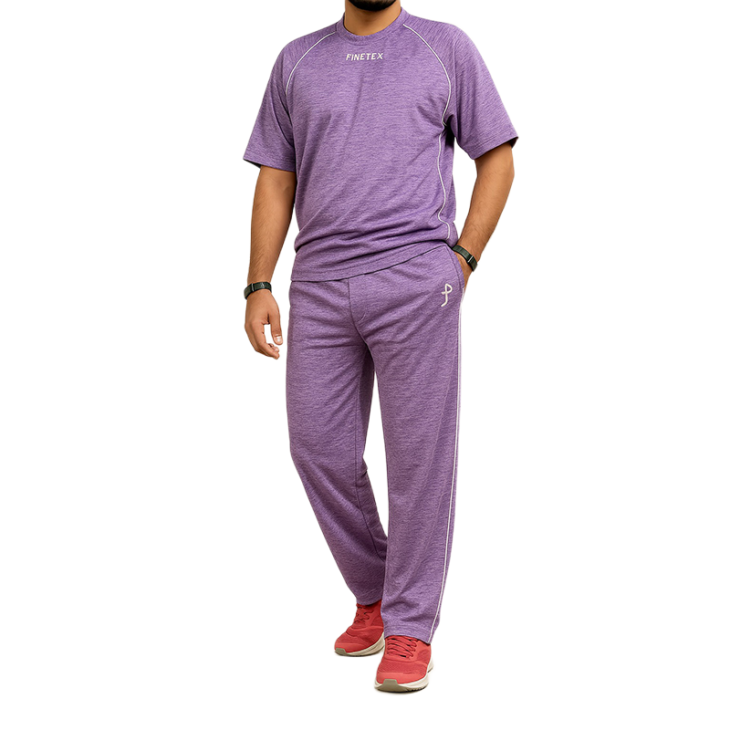 Picture of Fine Tex Clothing Stylish T-Shirt And Trouser (China mass) Fabric soft and Comfortable - Trouser Full Set For Men