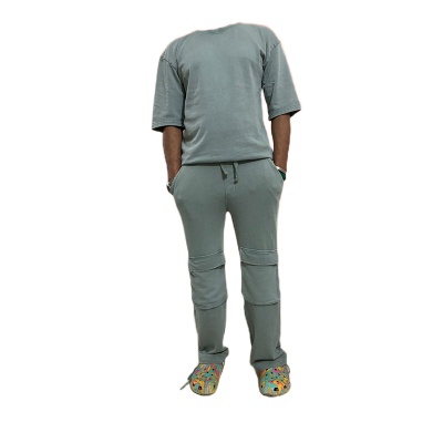 Picture of Premium Authentic healthy acid wash fabric Beige Cargo Pant And T-Shirt Full Set For Men