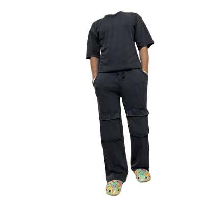 Picture of Premium Authentic healthy acid wash fabric Beige Cargo Pant And T-Shirt Full Set For Men