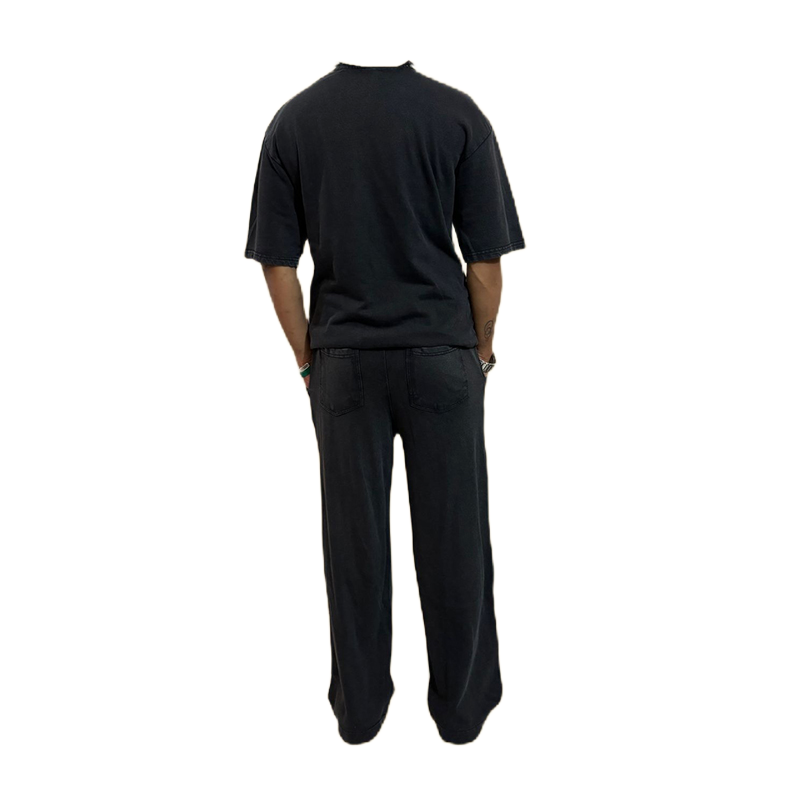 Picture of Premium Authentic healthy acid wash fabric Beige Cargo Pant And T-Shirt Full Set For Men