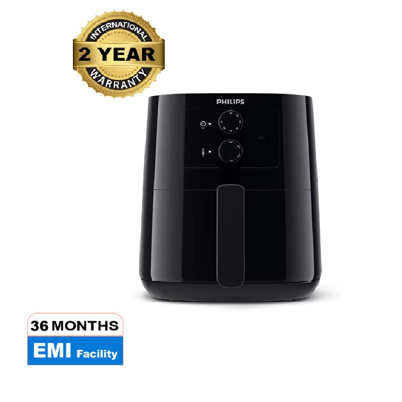 Picture of Philips Air Fryer HD9200/90, Uses Up To 90% Less fat, 1400Watt 4.1 Liter, with Rapid Air Technology Black Large