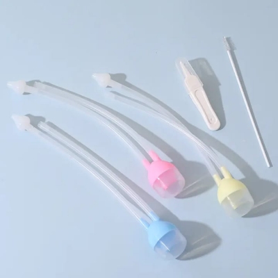Picture of New Anti-Backflow Nasal Suction Suit for Newborns Safe PP & Silicone Baby Mouth Nose Cleaner Eco-Friendly Safe for Nursing