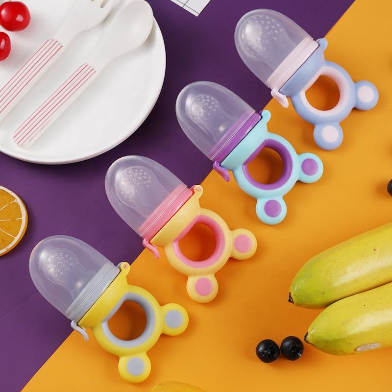 Picture of Silicone Pouches Babies Toddlers Infants Kids Baby Fresh Fruit Food Feeder Pacifier Training Massaging Toy