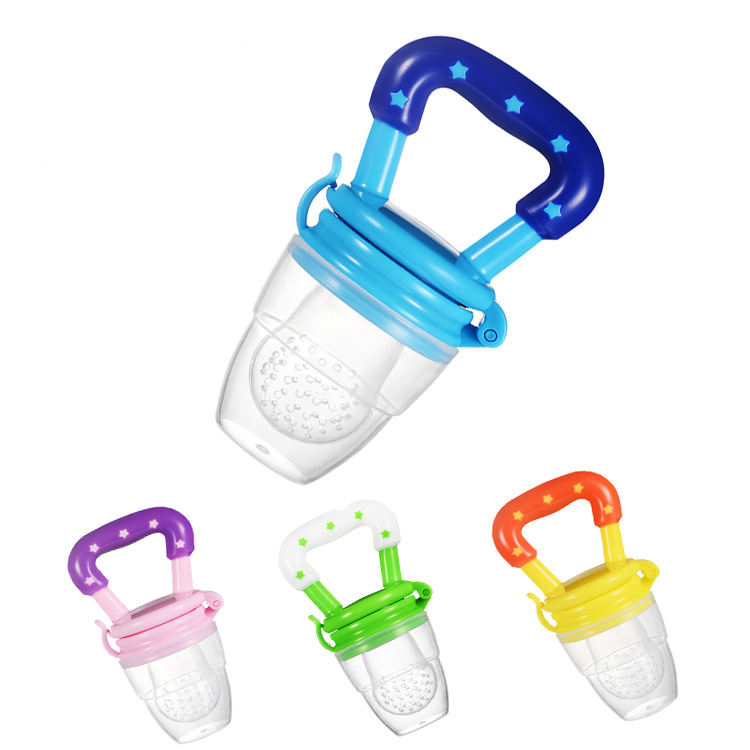 Picture of Fruit and Vegetable Baby Pacifier Bag S,M, L Size Silicone Mesh Bag Baby Feeding Utensils Feeding Nipple Infant Pacifier Feeder