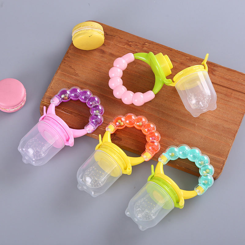 Picture of Baby Fruit Feeding Pacifier Teething Toys Rattle Bell Custom Feeder Baby Teethers