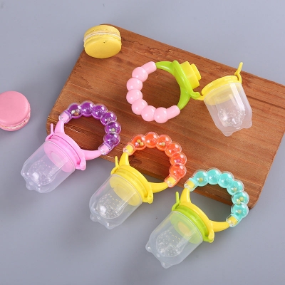 Picture of Baby Fruit Feeding Pacifier Teething Toys Rattle Bell Custom Feeder Baby Teethers