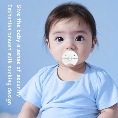 Picture of New Baby Pacifier Liquid Silicone Day and Night Design Round and Flat Nipple BPA Free