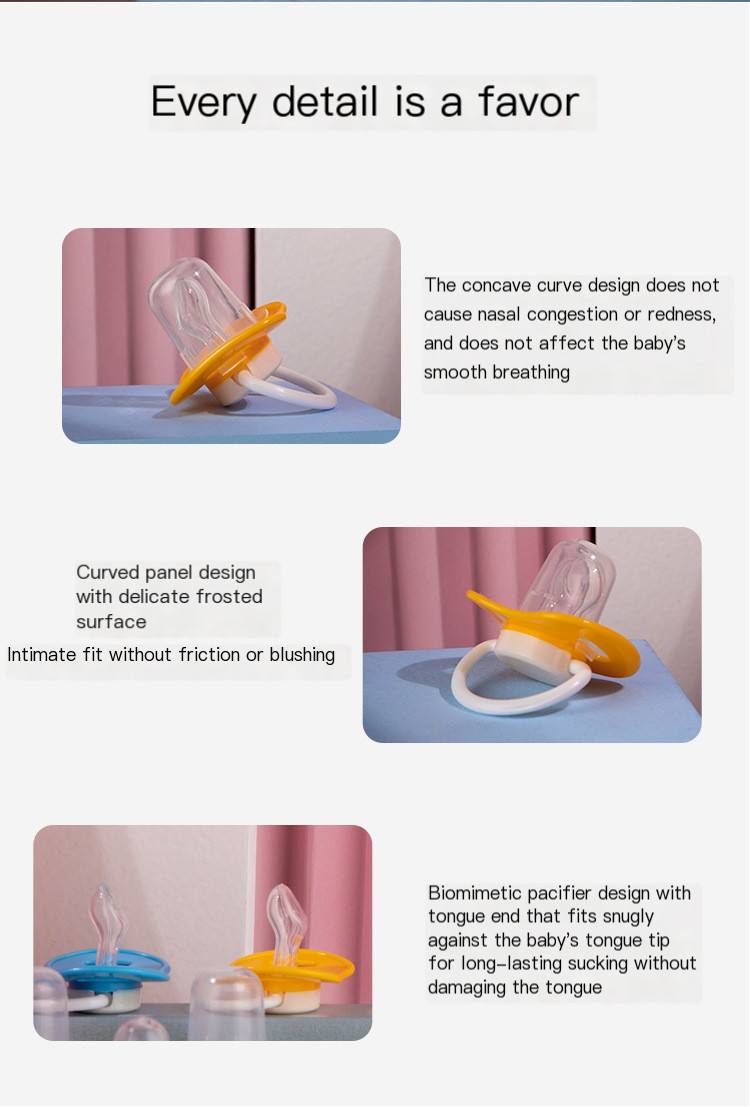 Picture of Baby Supplies Pacifiers Silicone Food Set Cool Boy Teething New Style Baby Pacifier Holder Dummy with Chain Silicon