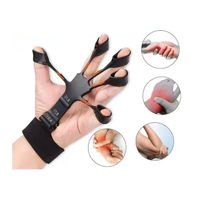 Picture of Finger Gripper Finger Exerciser Guitar Finger Exerciser 6 Resistant Levels Recovery Physical Tools Hand Strengthener For Patient