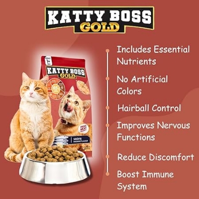 Picture of Katty Boss Mackerel Flavoured Food for Adult Cat - 1KG