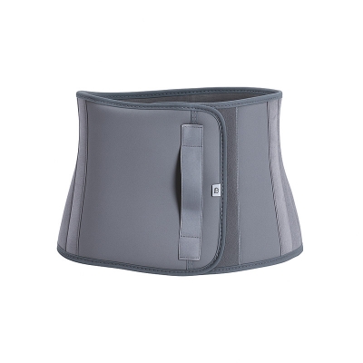 Picture of Abdominal Belt after delivery Tummy Reduction Trimmer Belly Slimming Binder for Women & Men Abdomen Compression Support Grey Hook and Loop closure