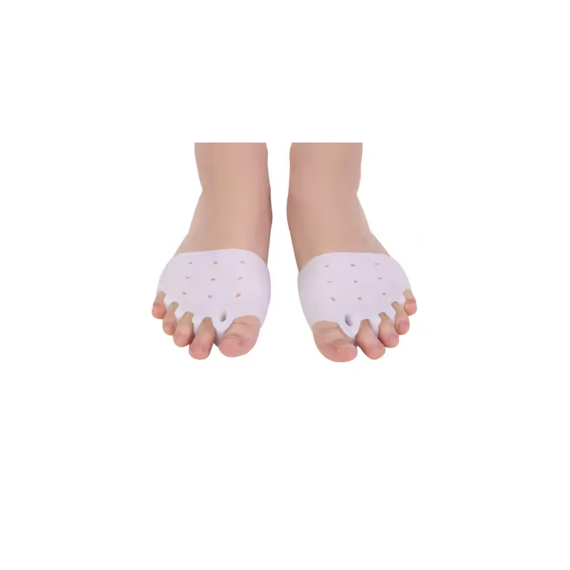 Picture of 2pcs/Pair Silicone Comfortable Toe Braces 5-holes Toe Separators Hallux Valgus Straightener Orthodontic Foot Toe BracesFoot Care