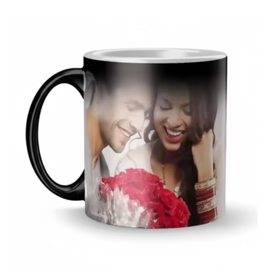 Picture of Customized Magic Mug With Photo- Logo- Or Text - Create Your Own Personalized Coffee Mug. Free Home Delivery