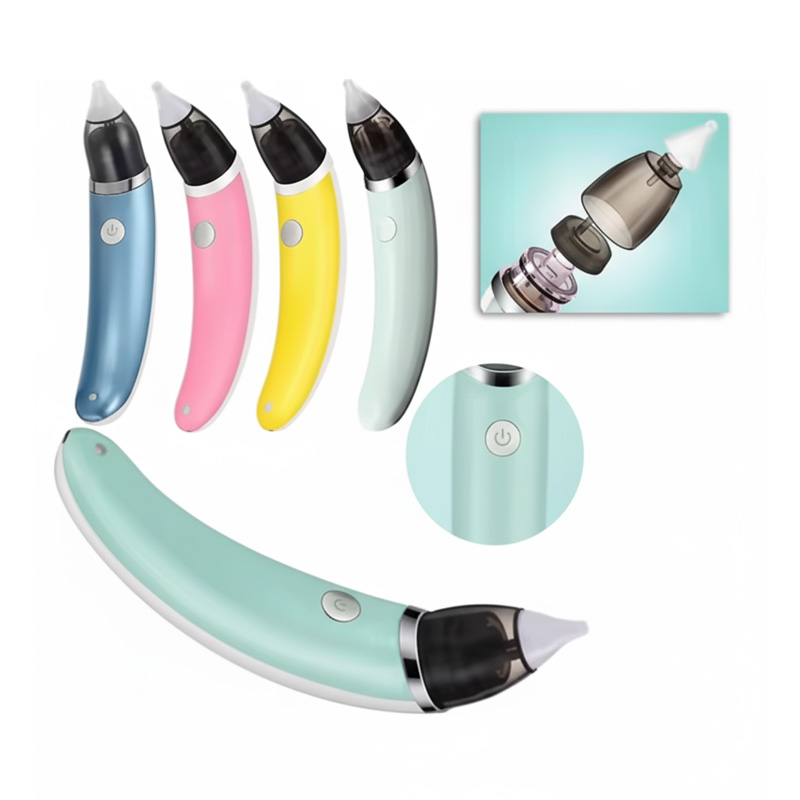 Picture of Baby nasal aspirator electric safety hygienic nasal suction device has 2 sizes of nose tip and oral sucking newborn boy girl