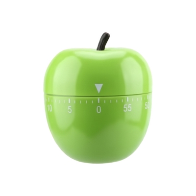 Picture of Cute Fruit Kitchen Timer, 60 Minutes Apple Shape Mechanical Timer Novelty 360 Degree Rotating Manual Timer for Home Cooking Timing Tool