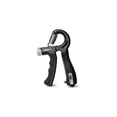 Picture of Sports Adjustable Hand Grip (10kg - 60kg) Strengthener with Counter for Men & Women for Gym Workout Hand Exercise Equipment to Use in Home for Forearm Exercise (Black) Stainless Steel Spring