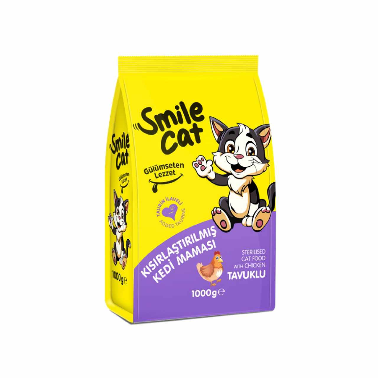 Picture of Smile Cat Food Sterilized with Chicken 1kg 