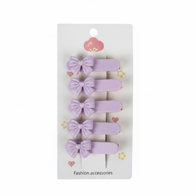 Picture of Lilac Dream Matte Bow Hair clips