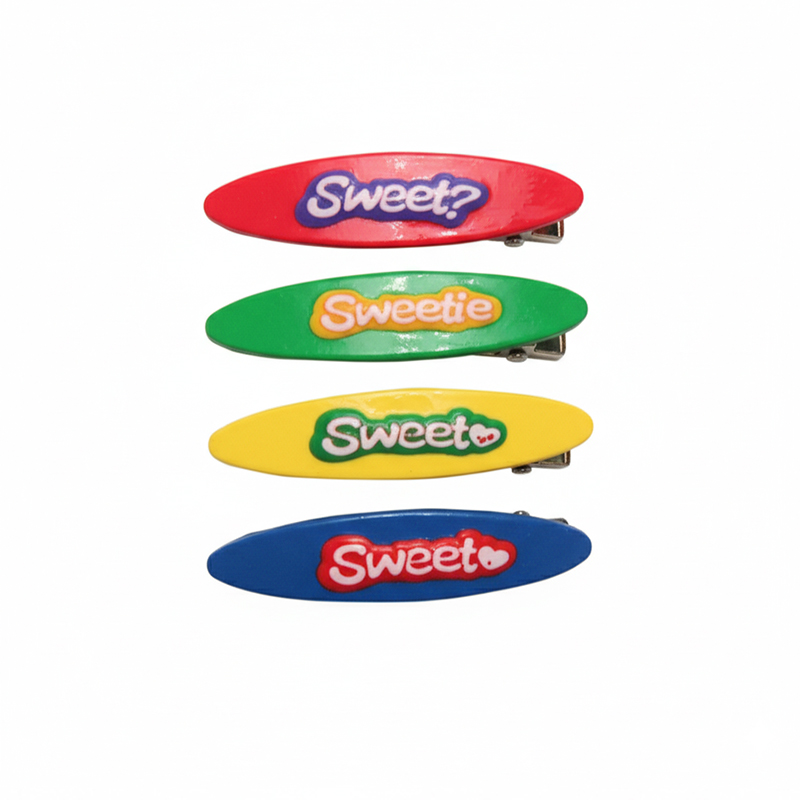 Picture of Sweet Art Oval Snap Clips (4-Pack)