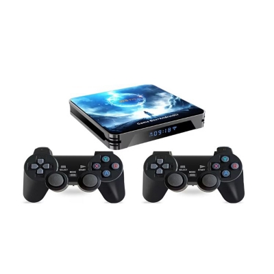 Picture of W8 Pro TV Game Console + TV Box Wireless Dual Rocker Joystick Android 14 Game TV Box