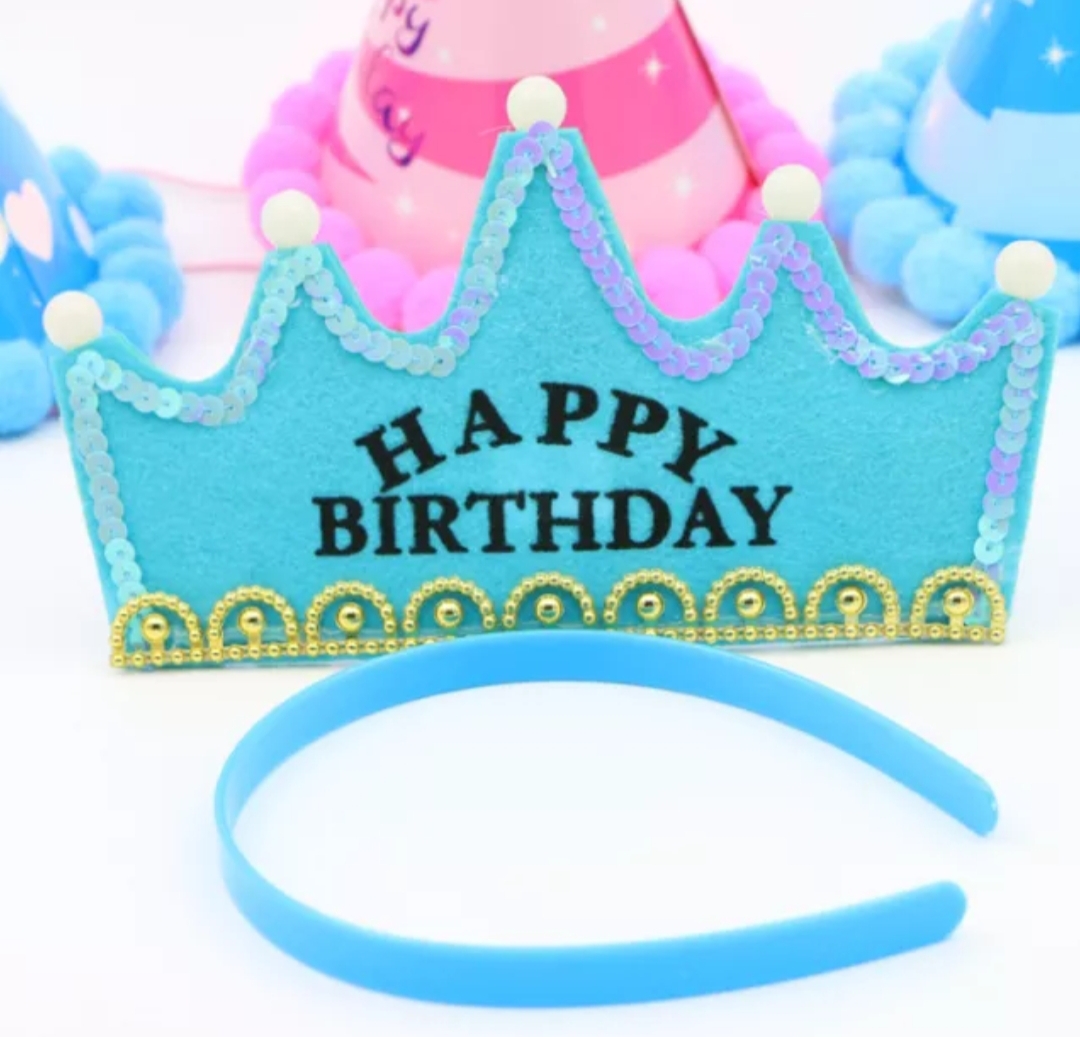 Picture of Celebrate in Style with the Happy Birthday LED Crown Hat: Add a Spark of Joy with the Illuminating and Festive Crown Design