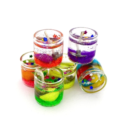 Picture of Gel candle/Jelly Candle Multicolor-Pieces/Romantic Jelly Candle Multicolor for home decoration