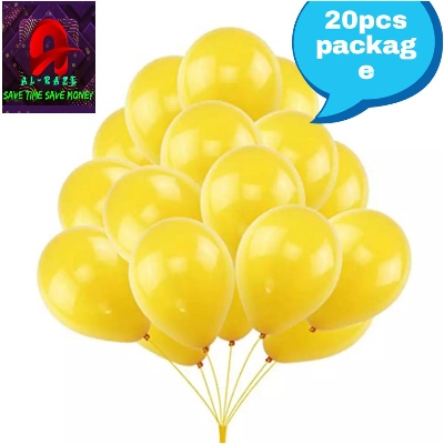 Picture of Monty Balloon yellow 20 pcs