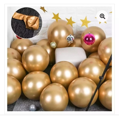 Picture of Metalic balloon-10pc/Solid Metallic Balloons for Decoration, 10-12 inch Pack of 10 Balloons