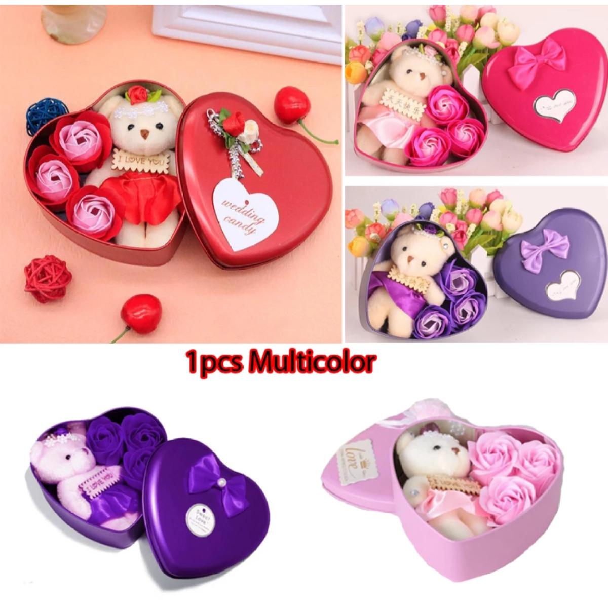 Picture of Love Box/Gift Box/Heart Shaped Valentine Gift Box Multicolour-1Pc - Magic Stick