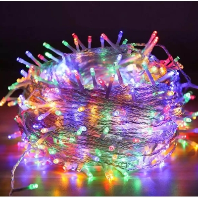 Picture of White Multicolour Fairy Lights/Fairy Decorative Lights Multi Colour Light 80 Led 26 Feet Light Home Decorative Weeding Festival Party Water Proof Led Light - Table Lamp