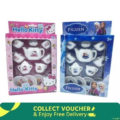 Picture of Baby Toy Playing Beautiful Design 12pcs Tea Cup Set Mini Tea Cup Item/kids play tea up set