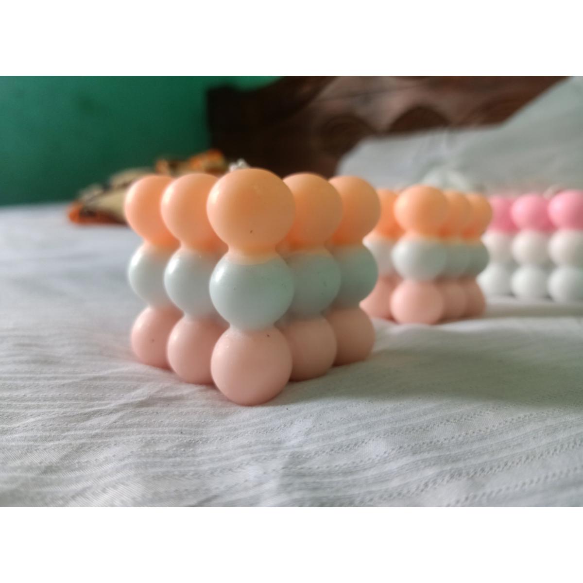 Picture of Bubble candle/3-colour bubble candle/Bubble flavor candle - Candle