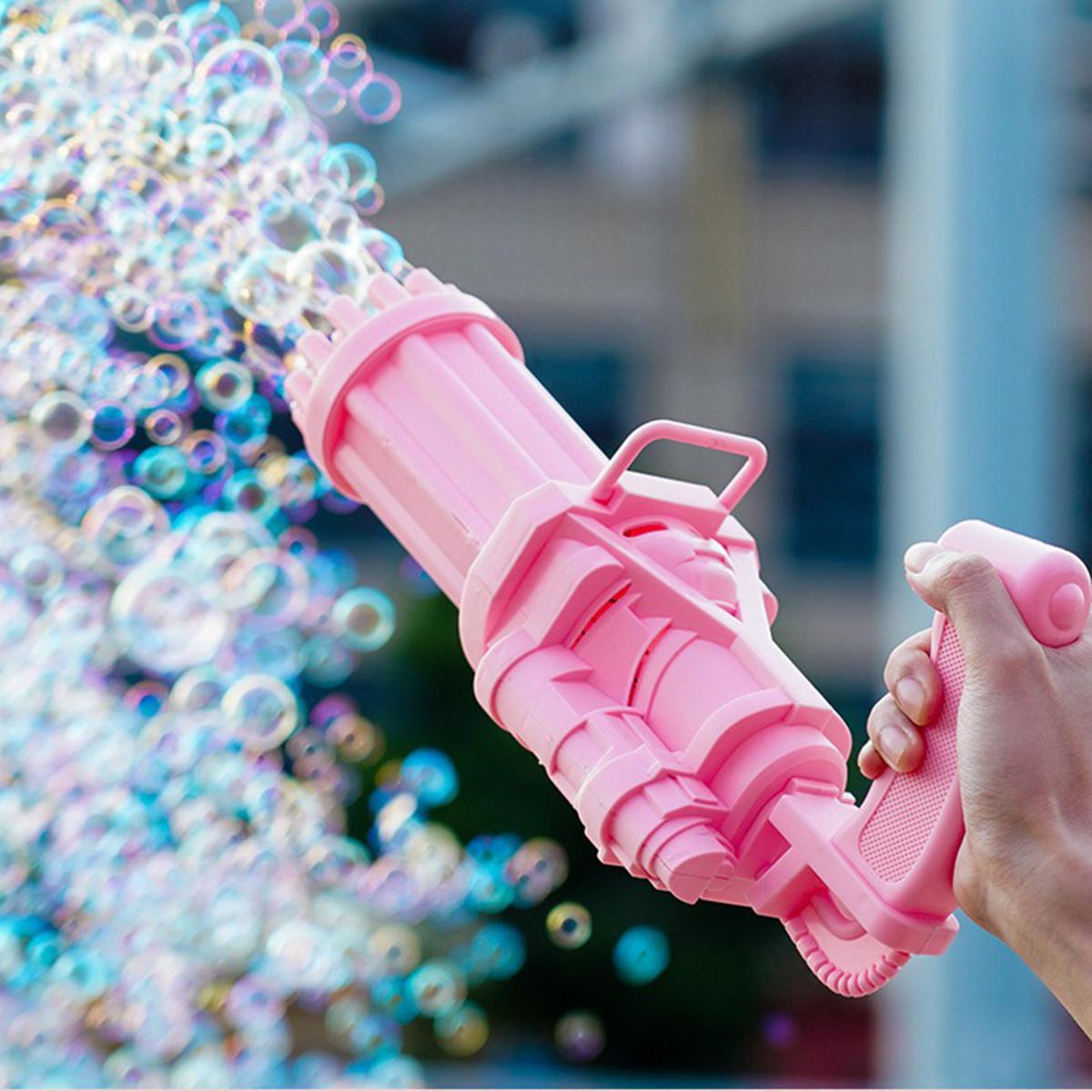 Picture of bubble gun toy/Funny Children's Gatling Bubble Toys Bubble Machine Kid Gift For Kids