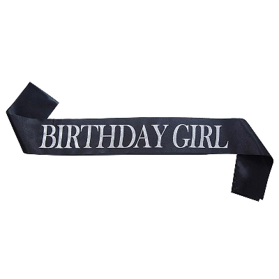 Picture of Birthday girl Sash Black