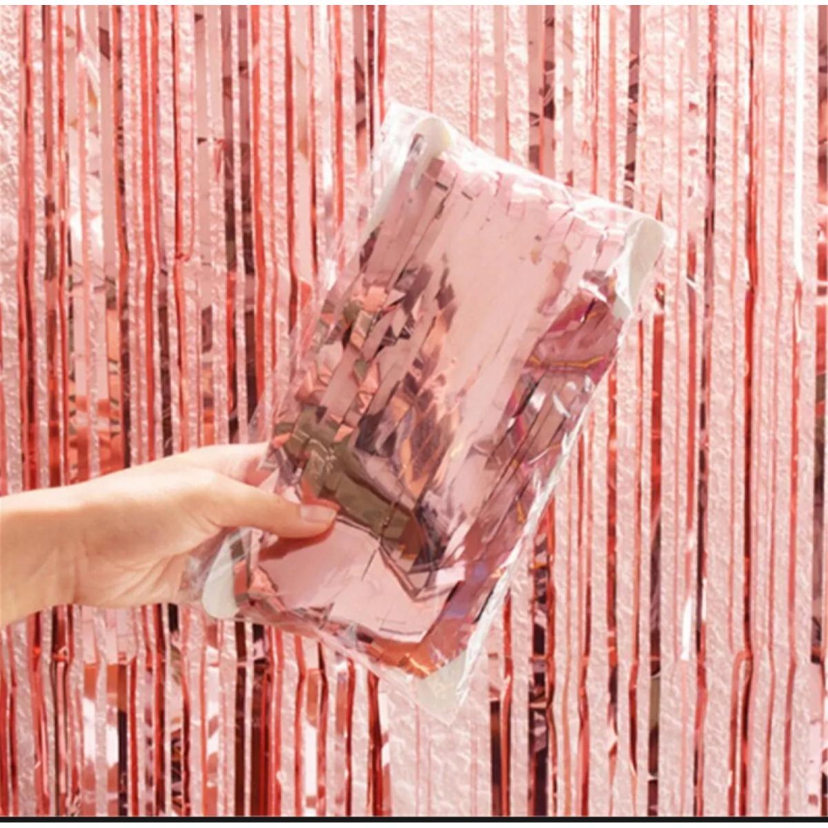 Picture of Foil curtain Rose gold/Backdrop curtain rose gold-1pc