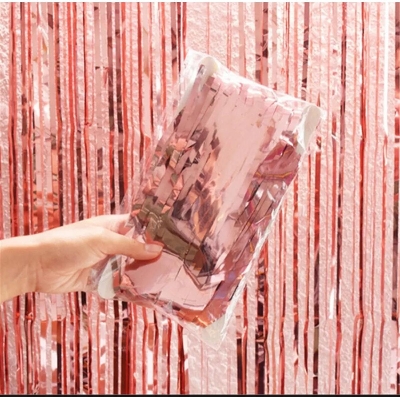 Picture of Foil curtain Rose gold/Backdrop curtain rose gold-1pc