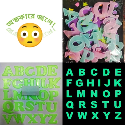 Picture of Radium Letter sticker 26pcs set