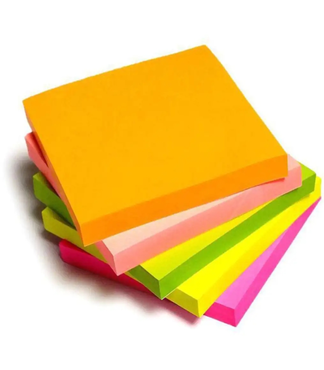 Picture of Sticky Notes 3 x 3 Inch - 1 Pads/Pack, 100 Sheets! Assorted Bright Colors, Notes For All Occasions!