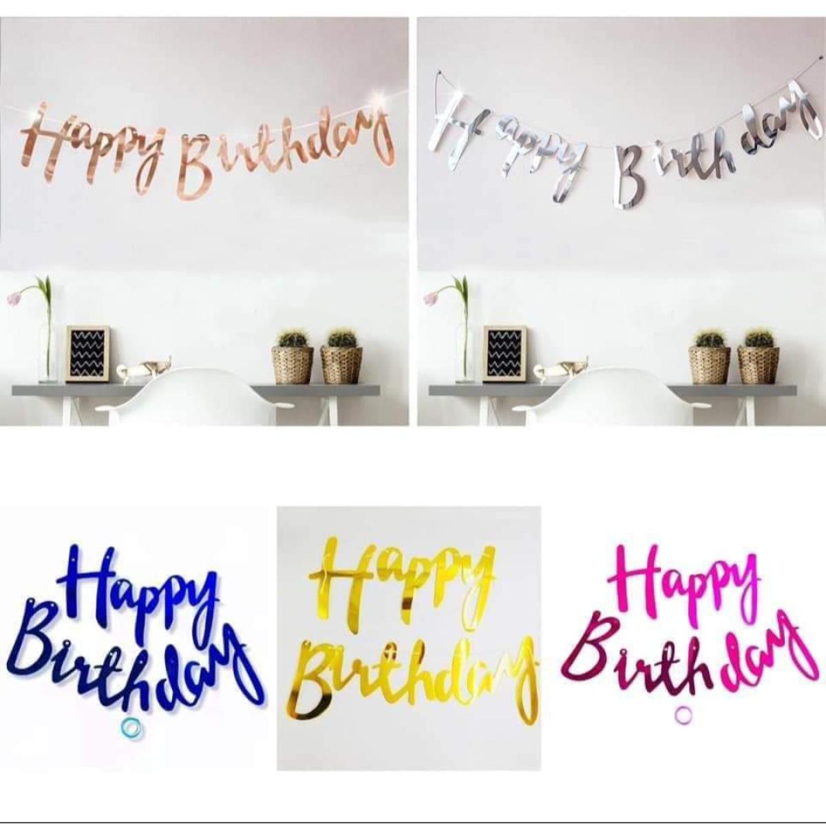 Picture of Happy Birthday spiral banner