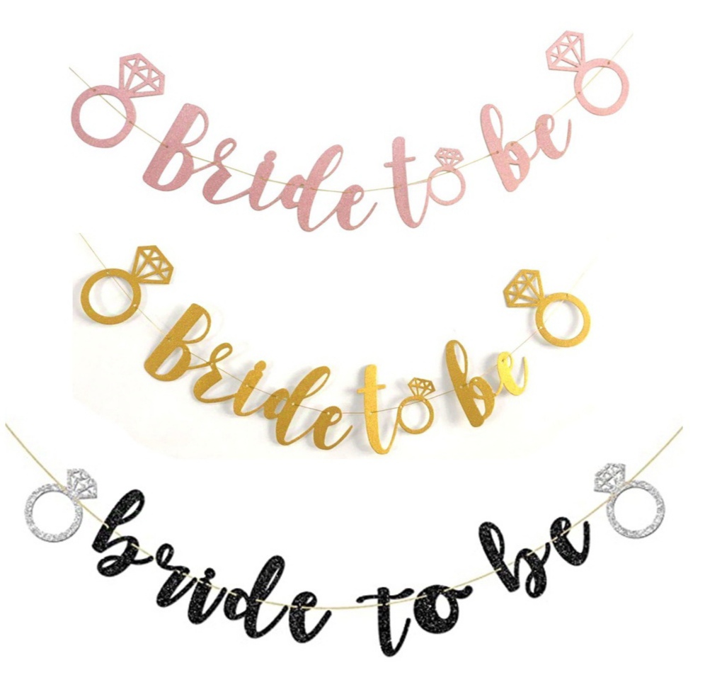 Picture of Ginger ray Bride to be/Bride to be Spiral banner
