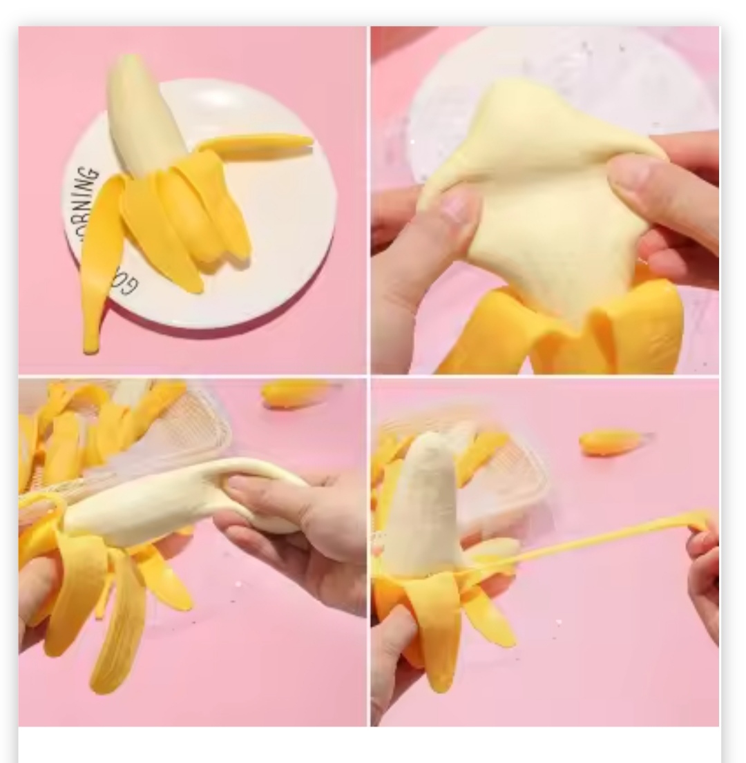 Picture of Banana Squishy Anxiety relief Toy/Banana squshi toy