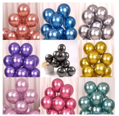 Picture of Metallic Balloon - 10 PCS (Premium Quality)