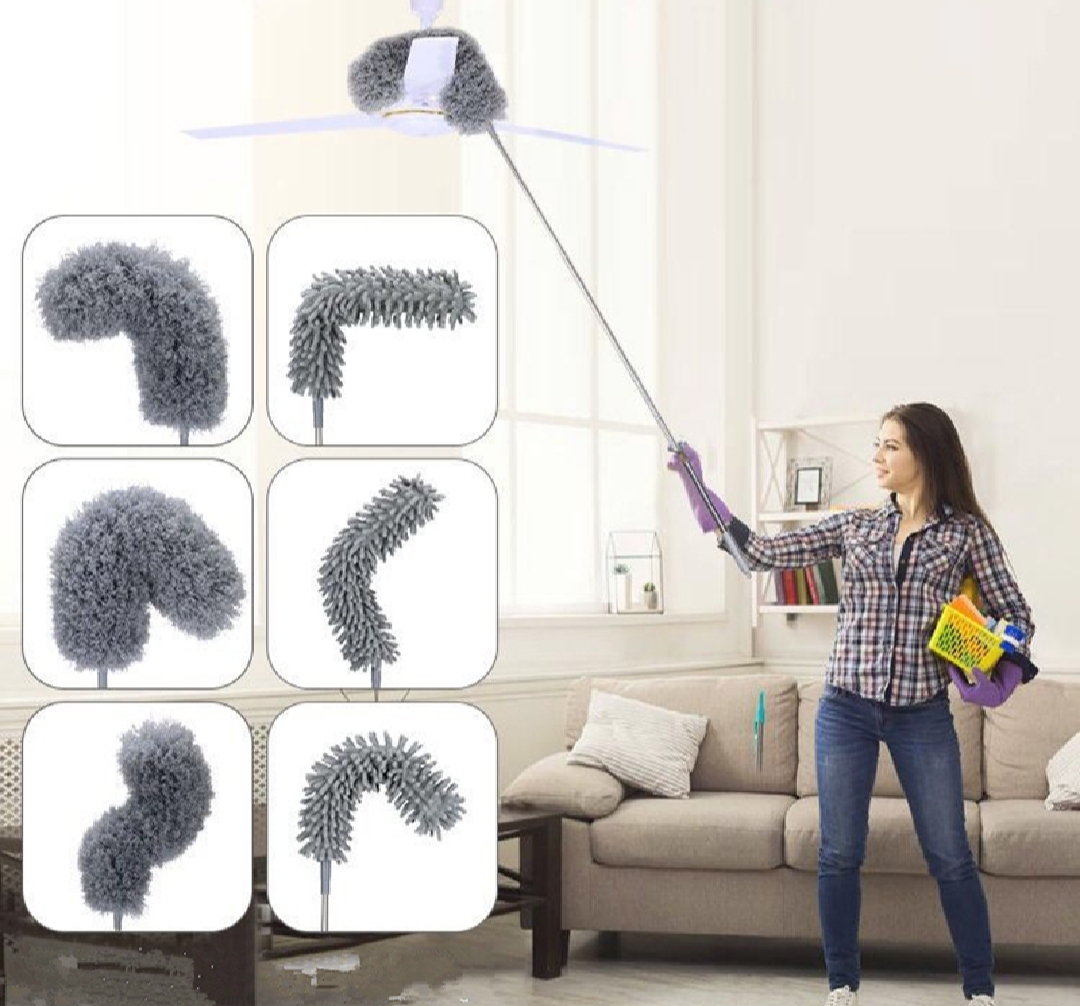 Picture of Bendable Feather Duster with Extra Long Extendable Microfiber Duster/Car Furniture Gap Cleaning Brush Dust Removal Tool-Gadget Biz