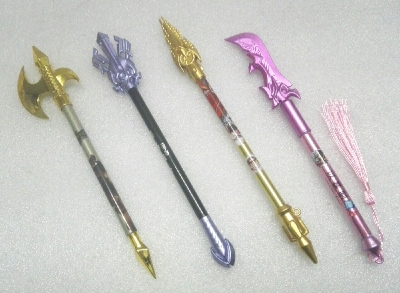 Picture of Emoji fan pen/Sword pen/Gun pen/cartoon, multi-model Shape Pen- 5 Pcs Beautiful design pen combo